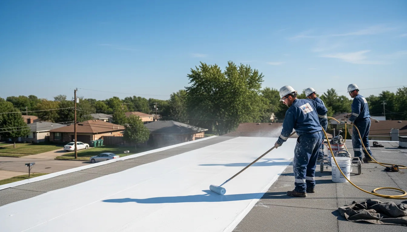 Commercial roof coating in Arenzville, IL near me